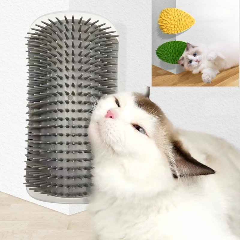 "Cat Scratcher & Massager – 2-in-1 Grooming Brush for Cats, Removes Hair & Relieves Stress!"