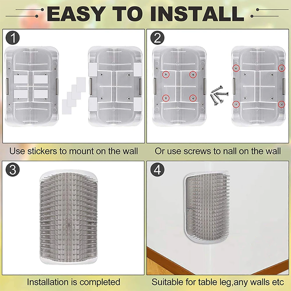 "Cat Scratcher & Massager – 2-in-1 Grooming Brush for Cats, Removes Hair & Relieves Stress!" - Image 5