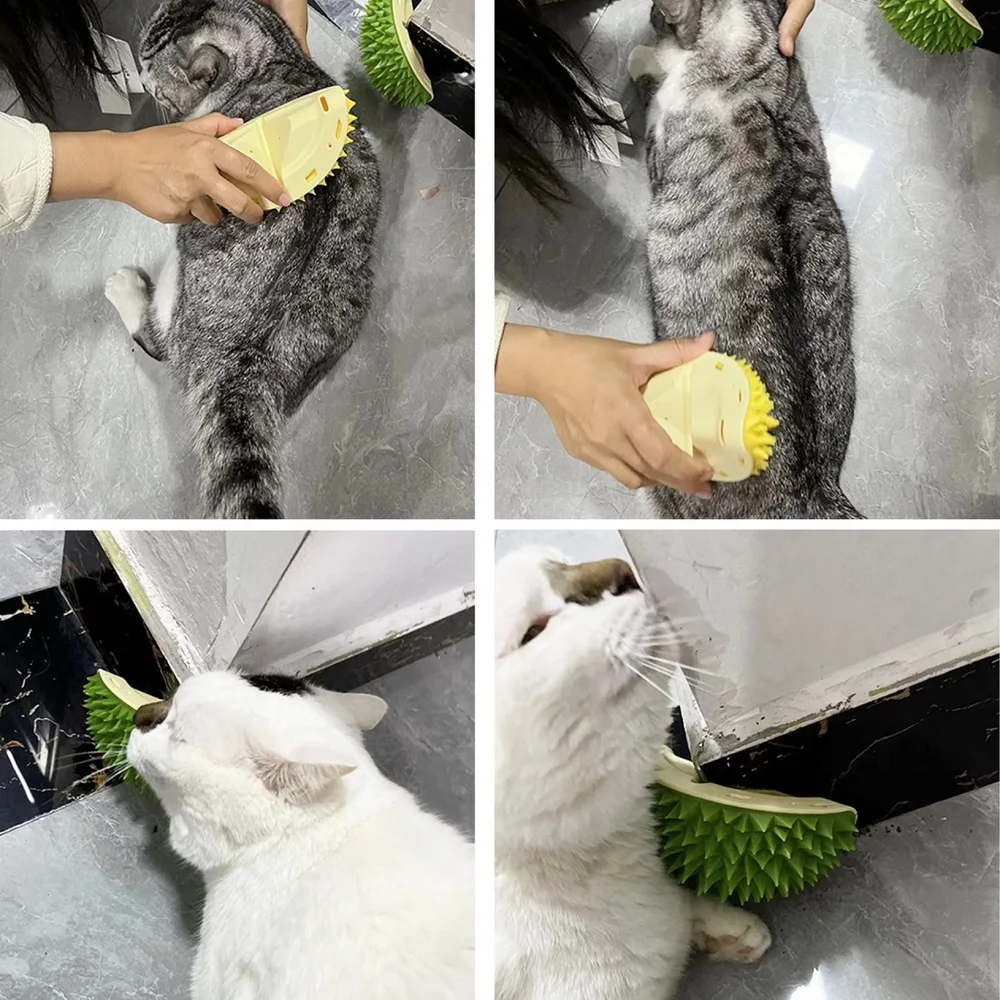 "Cat Scratcher & Massager – 2-in-1 Grooming Brush for Cats, Removes Hair & Relieves Stress!" - Image 6